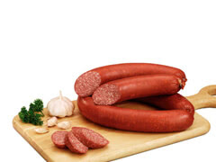 Foto (Knoblauchwurst im Ring)